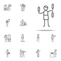 juggling icon. hobbie icons universal set for web and mobile Royalty Free Stock Photo