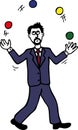 Juggling Man Royalty Free Stock Photo