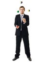 Juggling man Royalty Free Stock Photo