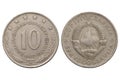 1986 Jugoslavian coin Royalty Free Stock Photo