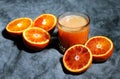 Juice of bloody oranges