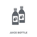 Juice bottle icon from Drinks collection. Royalty Free Stock Photo