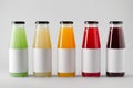 Juice Bottle Mock-Up - Multiple Bottles. Blank Label Royalty Free Stock Photo