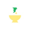 Juice bowl aloe vera icon. Simple color vector elements of healing plant icons for ui and ux, website or mobile application Royalty Free Stock Photo