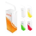 Juice Box Package Royalty Free Stock Photo