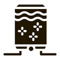 juice concentrate tank icon Vector Glyph Illustration