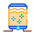 Juice concentrate tank icon vector outline illustration