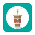 Juice cup icon.