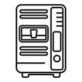 Juice drinking machine icon outline vector. Transported supply Royalty Free Stock Photo