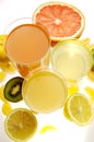 Juice from fresh friuts Royalty Free Stock Photo