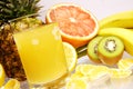 Juice from fresh friuts Royalty Free Stock Photo