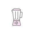 Juice Fruit Blender icon. Kitchen appliances for cooking Illustration. Simple thin line style symbol Royalty Free Stock Photo