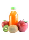 Juice and fruits. Royalty Free Stock Photo