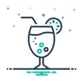 Mix icon for Juice, fluid and serous