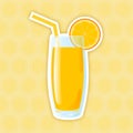 Juice Icon. Orange