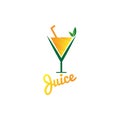 Juice orange logo template