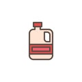 Juice package filled outline icon Royalty Free Stock Photo