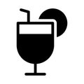 Juice Photo vector glyph flat icon