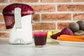 Juice from red beets Royalty Free Stock Photo