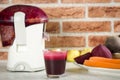 Juice from red beets Royalty Free Stock Photo