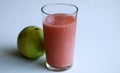 Juice and red guava Royalty Free Stock Photo