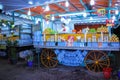 Juice sellers. Djemaa el Fna square. Marrakesh. Morocco Royalty Free Stock Photo