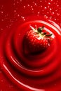 Juice splash wave , Splash of fruit juice and fresh Royalty Free Stock Photo
