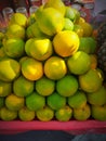 Juice Vendor With Oranges And Glasses