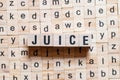 Juice word concept