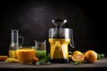juicer, filled with vibrant and refreshing juices