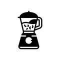 Black solid icon for Juicer, shaking and electronic Royalty Free Stock Photo