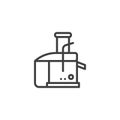 Juicer machine line icon