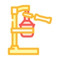 juicer pomegranate color icon vector illustration
