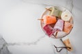 Juices and smoothie popsicles Royalty Free Stock Photo