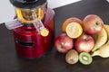 Juicing fresh beautiful bright