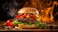 juicy background burger food mouthwatering