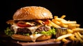 juicy beef burger food photograph