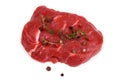 Juicy beef steak with peppercorns and thyme