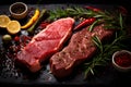 Juicy Beef Steaks for Grilling,Fresh and Delicious Meat Cuts