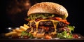 Juicy Burger Delight - Sizzling Patty - Irresistible