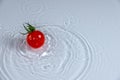 Juicy Cherry Tomatoes and Water