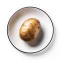 Juicy delicious potato lies on beautiful plate, Ai generated