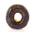 Juicy doughnut with chocolate glacing Royalty Free Stock Photo