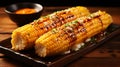 Juicy and flavorful grilled corn on the cob tempting and mouthwatering summer treat