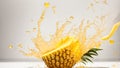 Juicy fresh appetizing pineapple