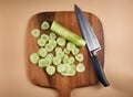 Fresh cucumber sliced Royalty Free Stock Photo