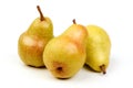 Juicy fresh ripe Williams pears, isolated on a white background Royalty Free Stock Photo