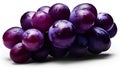 Juicy grape bunch, fresh and ripe, on white background generated by AI