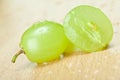 Juicy green grapes
