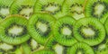 Juicy green kiwi